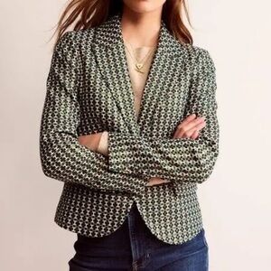 NWT Boden Canonbury Jacquard Blazer size 12P